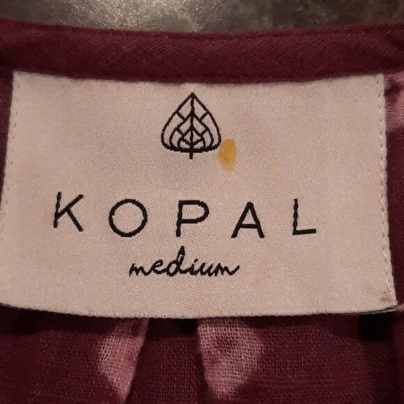 Kopal 3/4 Sleeve Longaya Tunic - Floral - Red Multi/Magenta - Picture 5 of 9